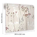 Goodhome Pio Cream & Red Floral Textured Wallpaper