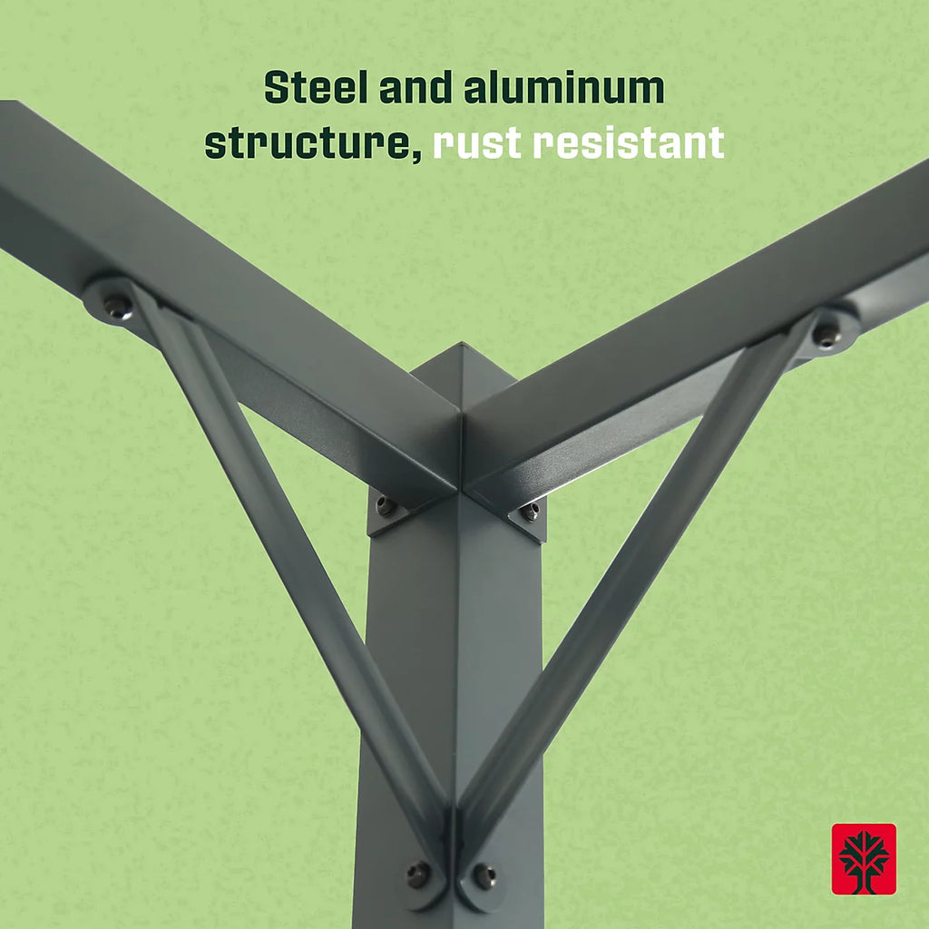 Kilkstrom Alizé Square Pergola, (W)3m x (D)2.9m x (H)2.33m