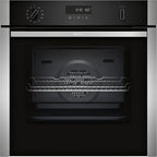 NEFF Slide&Hide B6ACH7AN7B Built-in Single Multi-function pyrolytic Electric Oven - Black stainless steel effect