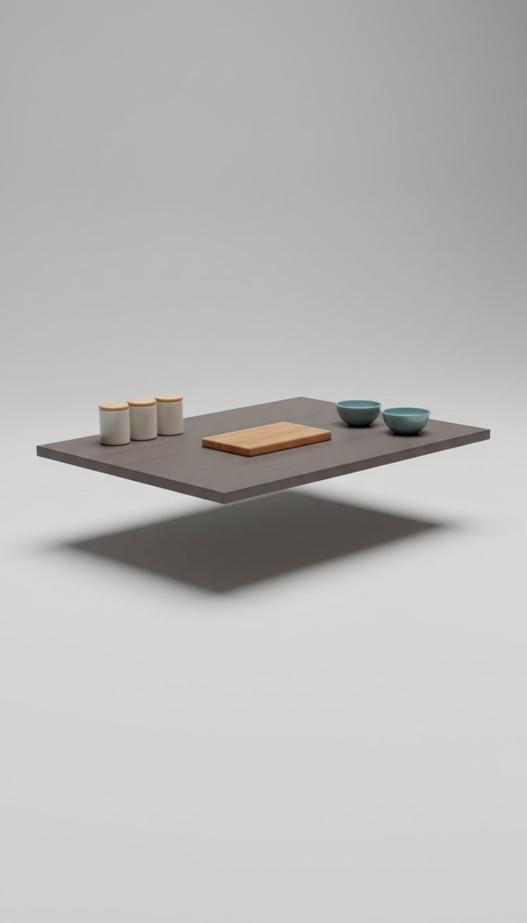 Solid wood kitchen worktop slab