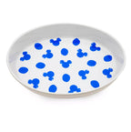 Disney Parks Homestead Blue Mickey Icon and Polka Dots Kitchen Ceramic Tray