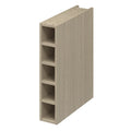 GoodHome Caraway Matt oak effect Wine rack, (H)720mm(W)150mm