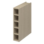 GoodHome Caraway Matt oak effect Wine rack, (H)720mm(W)150mm