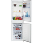 Beko BCFD450 Frost Free Integrated Fridge Freezer, Sliding Hinge, 50/50, E Rated