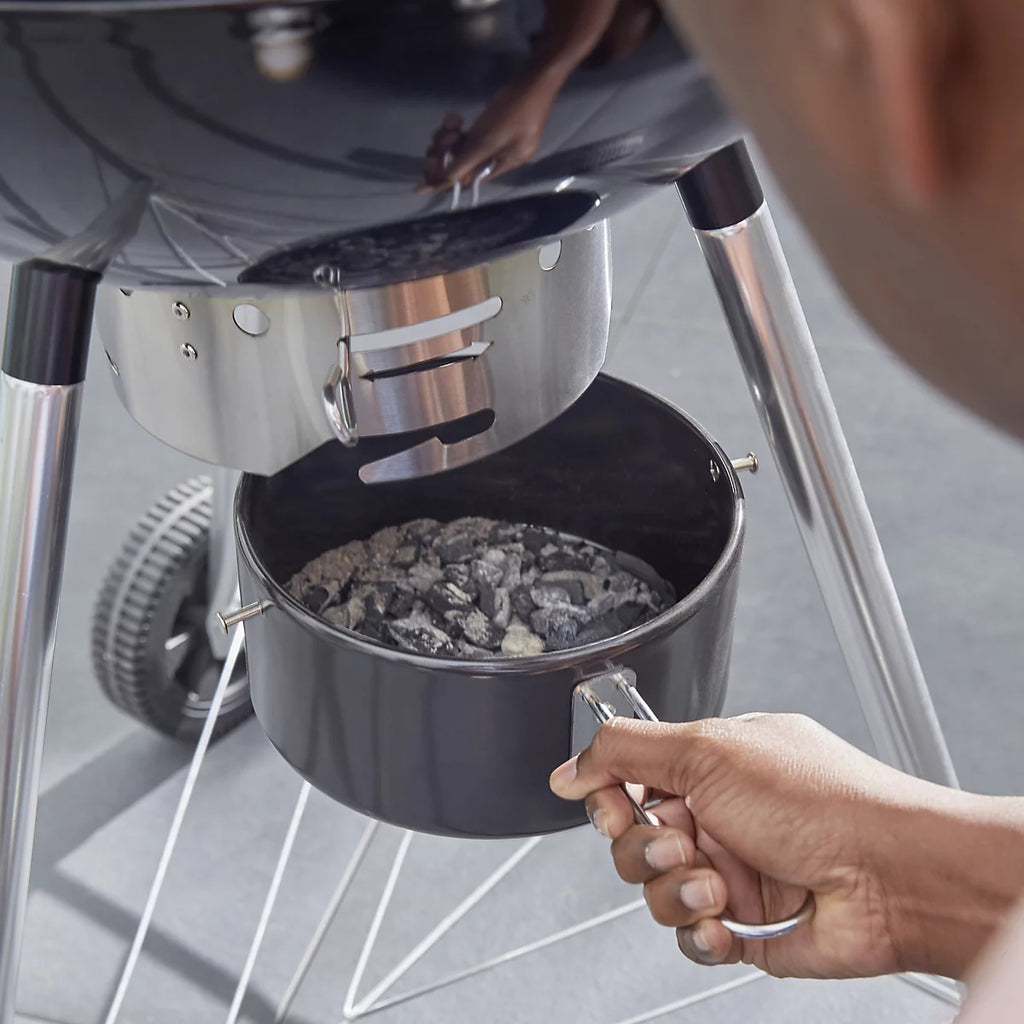 GoodHome Elland Black Charcoal Round BBQ 57cm