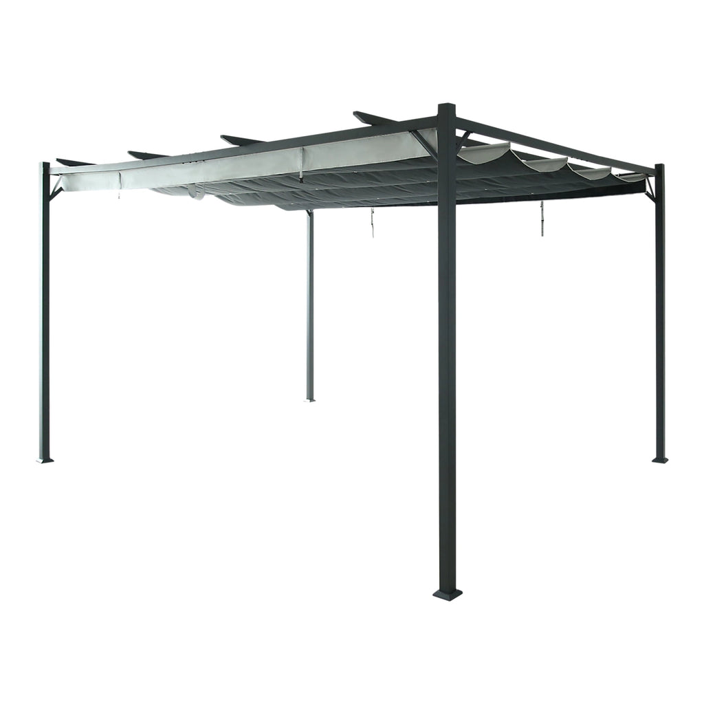 Klikstrom Alizé Rectangular Pergola, (W)3.95m x (D)2.9m x (H)2.33m