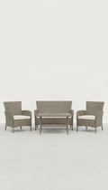 Rattan 4-piece seating set