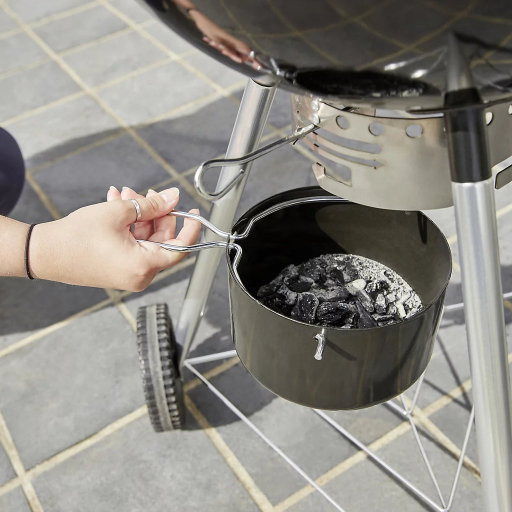 GoodHome Elland Black Charcoal Round BBQ 47cm