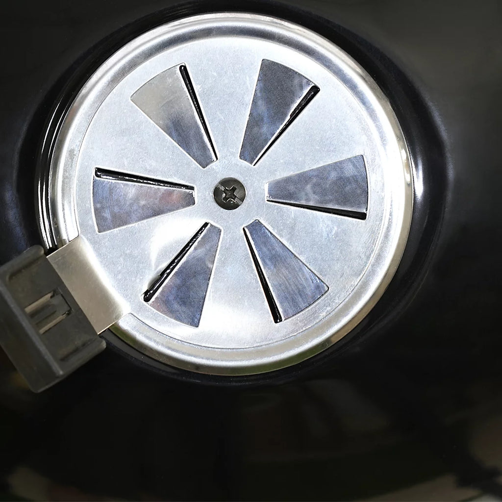 GoodHome Elland Black Charcoal Round BBQ 47cm