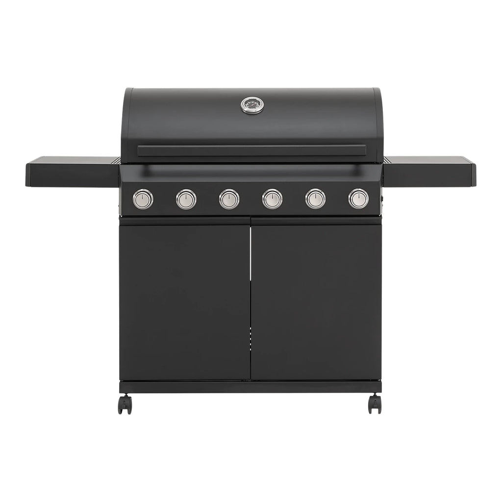 GoodHome Praden Black 6 burner Gas BBQ