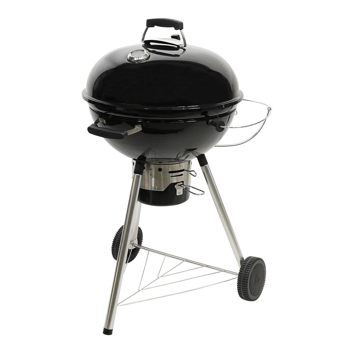 GoodHome Elland Black Charcoal Round BBQ 57cm