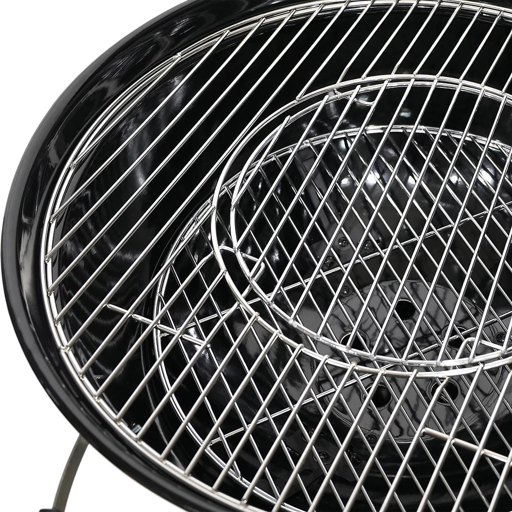 GoodHome Elland Black Charcoal Round BBQ 57cm
