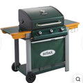 Outback Hunter 3-Burner Hybrid Gas & Charcoal BBQ - Green