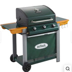 Outback Hunter 3-Burner Hybrid Gas & Charcoal BBQ - Green