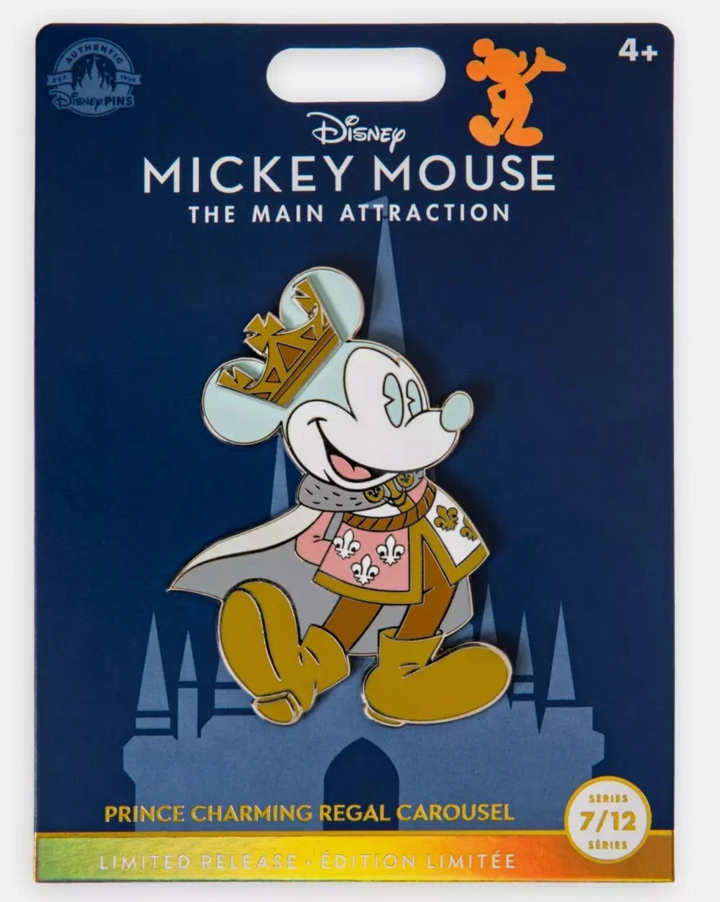 Disney Mickey Mouse The Main Attraction Prince Charming Regal Carousel Pin 7 of 12