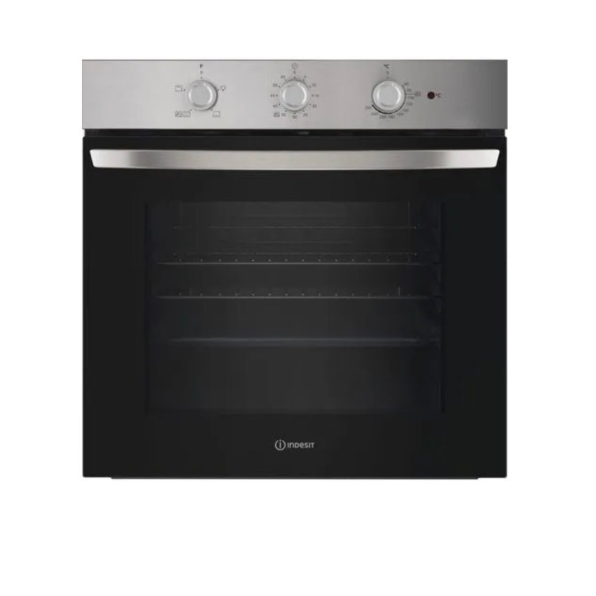 Indesit Click&Clean IO 232H X UK Electric Single Oven - Stainless Steel