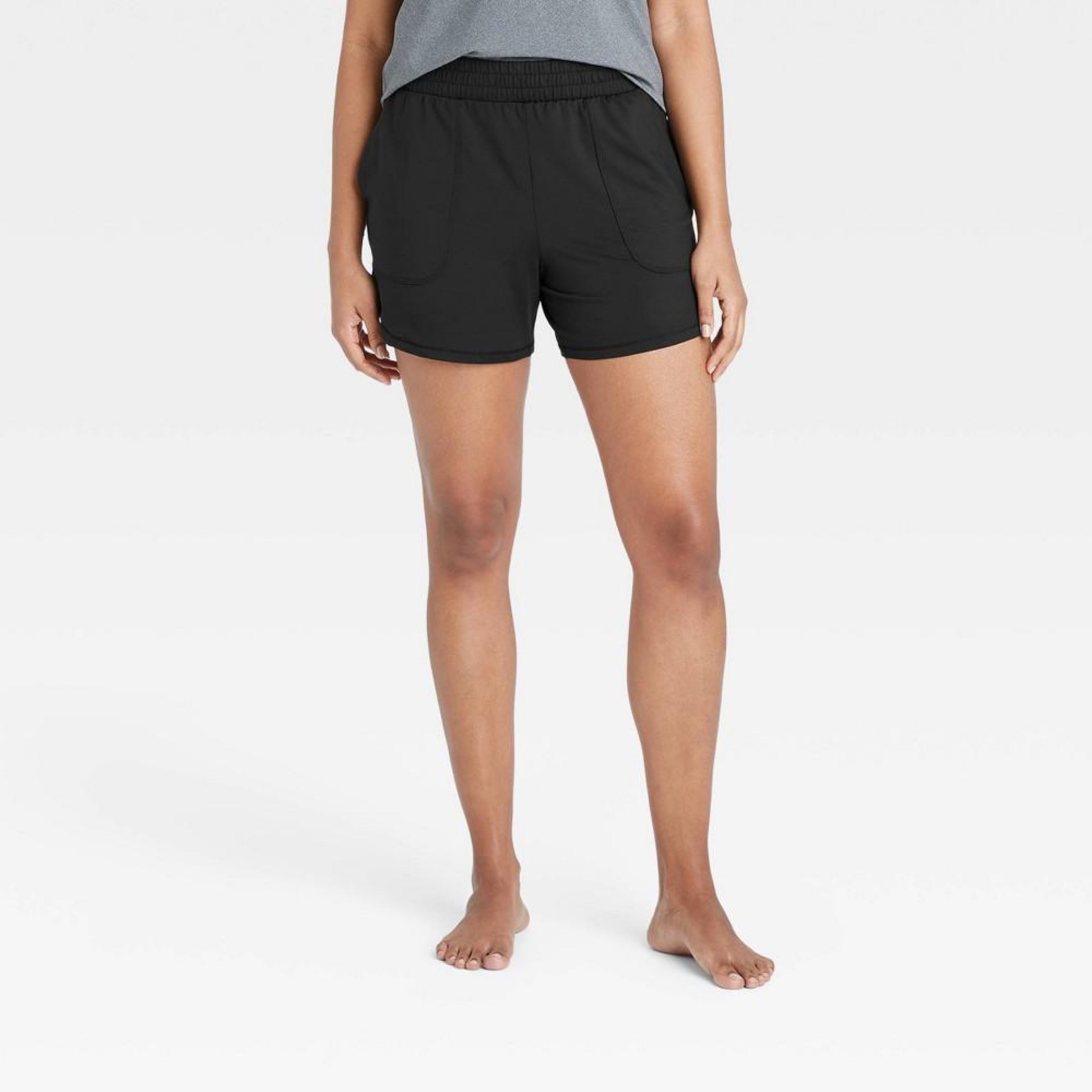 Women's Mid-Rise Knit Shorts 5"