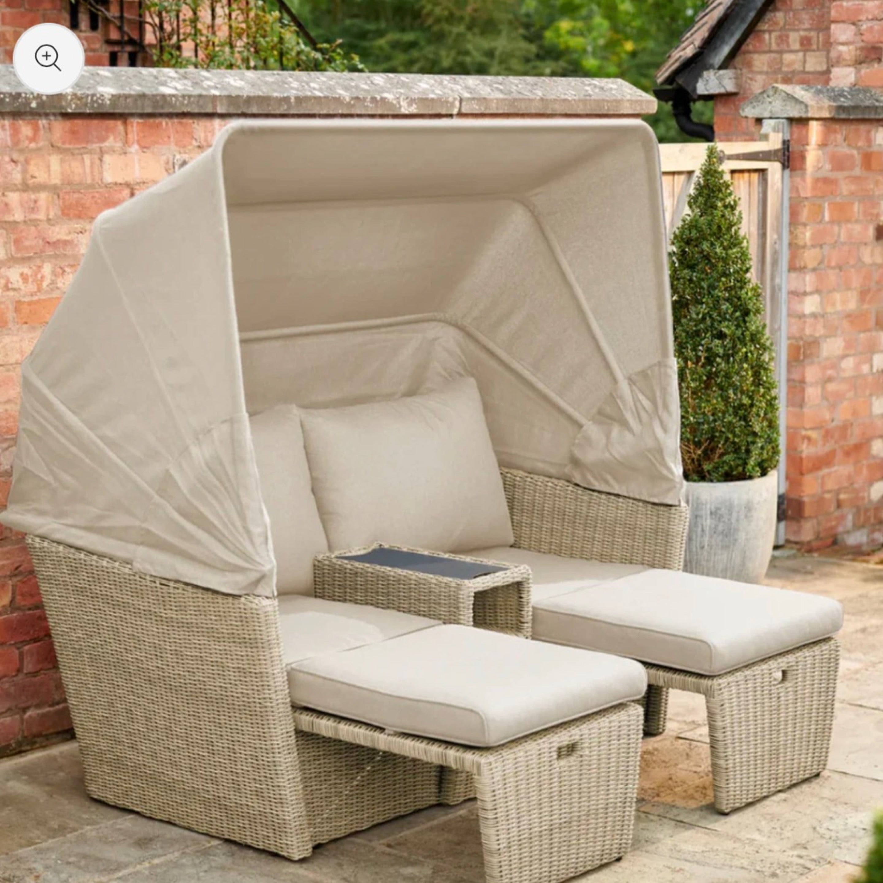Kettler PALMA Daybed - Oyster Cushions