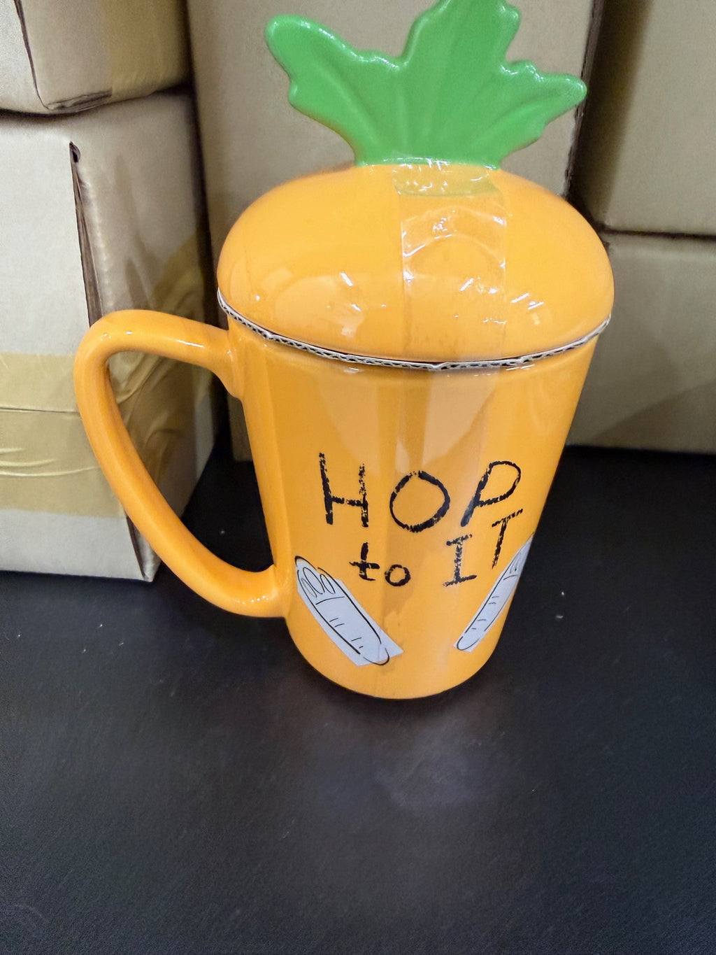 Disney Store Judy Hopps Zootopia ZPD Hop to it Carrot Mug with Lid 20 cm
