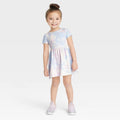 Toddlers purple / white dress 18M