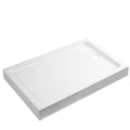 Dommel Gloss White Rectangular End drain Shower tray (L)1000mm (W)800mm (H) 150mm