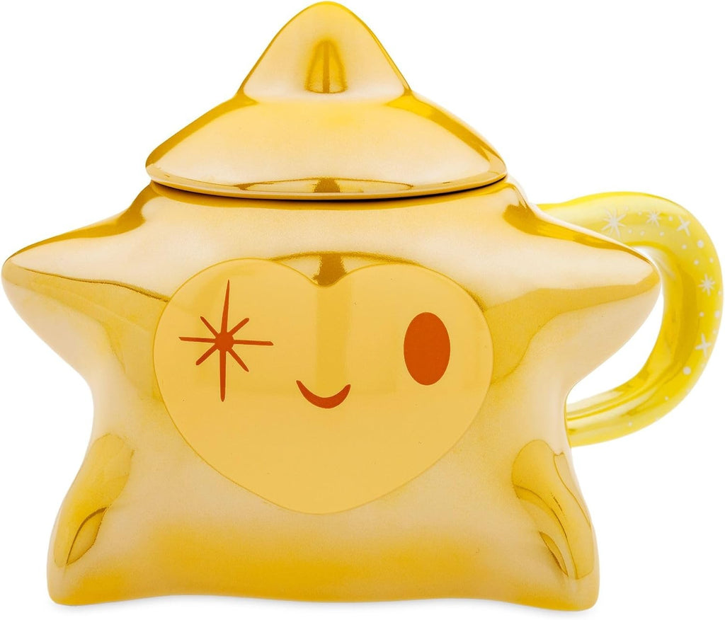 Disney Store Official Wish Star Shaped Mug with Lid, 625ml