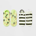 Women's 2pk Pineapple Cozy Liner Socks