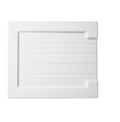 Cooke & Lewis Chadwick White Rectangular Drainer, (W)465mm
