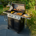 GoodHome Attaia Black 4 burner Gas BBQ