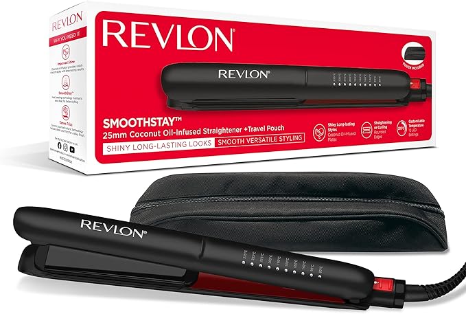 Revlon SmoothStay Coconut Oil-Infused Hair Straightener - RVST2211P
