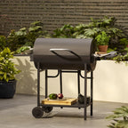 Stockton Black Barrel double grill Charcoal BBQ