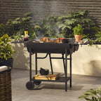 Stockton Black Barrel double grill Charcoal BBQ