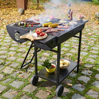 Stockton Black Barrel double grill Charcoal BBQ